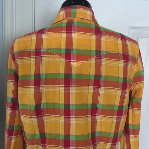 Denim & Supply Ralph Lauren Cotton Snap Front Western Shirt - Picture 7 of 11